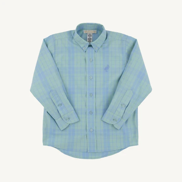 Deans List Dress Shirt, 
Audubon Park Plaid/Sarasota Sky