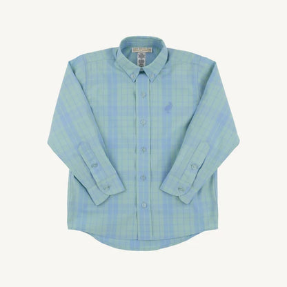 Deans List Dress Shirt, 
Audubon Park Plaid/Sarasota Sky