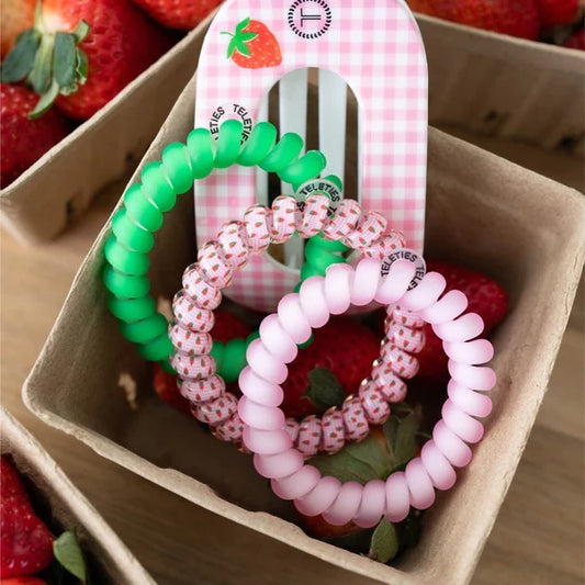 Teleties Hair Ties - Handpicked Strawberry