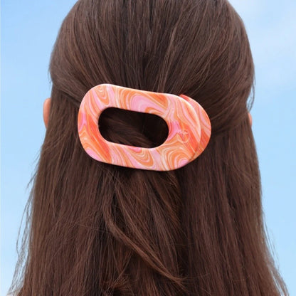 Teleties Flat Round Hair Clip - Just Keep Swimming