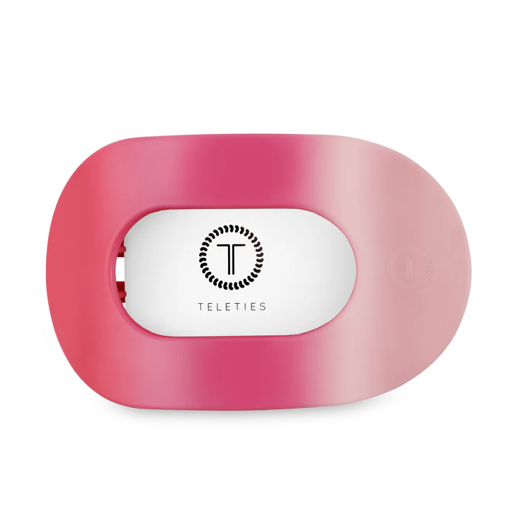Teleties Flat Round Hair Clip - Kiss & Tell