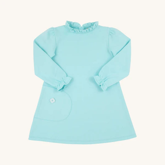 Long Sleeve Lizzie's Luxe Leisure Dress, 
Edisto Egg Blue