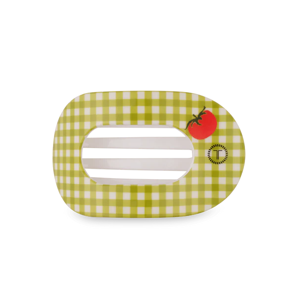 Teleties Flat Round Hair Clip - Locally Grown Tomato