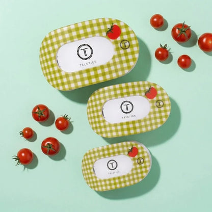 Teleties Flat Round Hair Clip - Locally Grown Tomato
