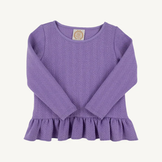 Long Sleeve Love You Back Top, 
Palisades Purple