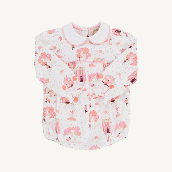 Long Sleeve Britt Bubble - Pima, 
Fall on Fincastle Rd/Sandpearl Pink