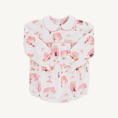 Long Sleeve Britt Bubble - Pima, 
Fall on Fincastle Rd/Sandpearl Pink