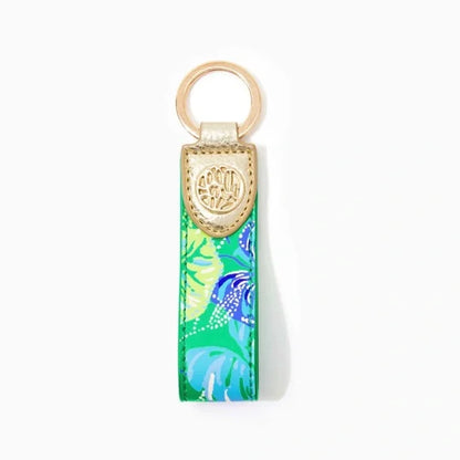 TASSEL KEY FOB, BOTANICAL GREEN IN A FLUTTER ACCESSORIES SMALL