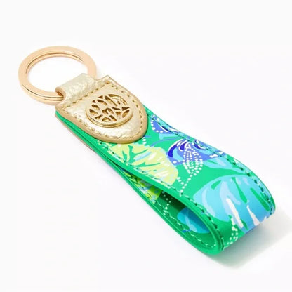 TASSEL KEY FOB, BOTANICAL GREEN IN A FLUTTER ACCESSORIES SMALL