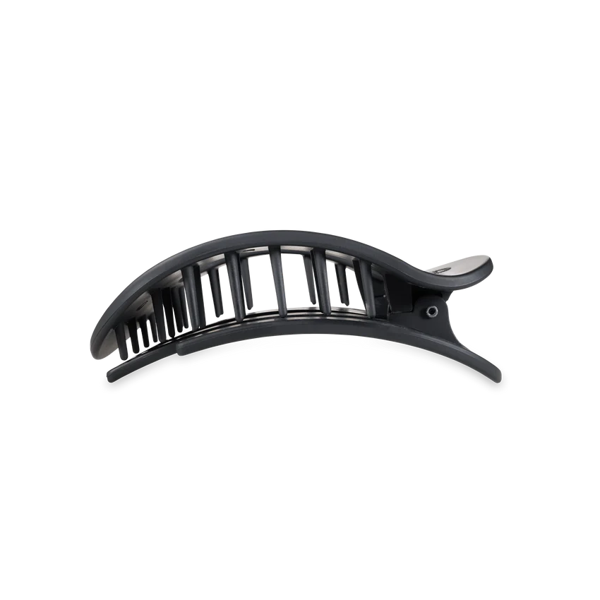 Teleties Flat Round Hair Clip - Midnight Matte