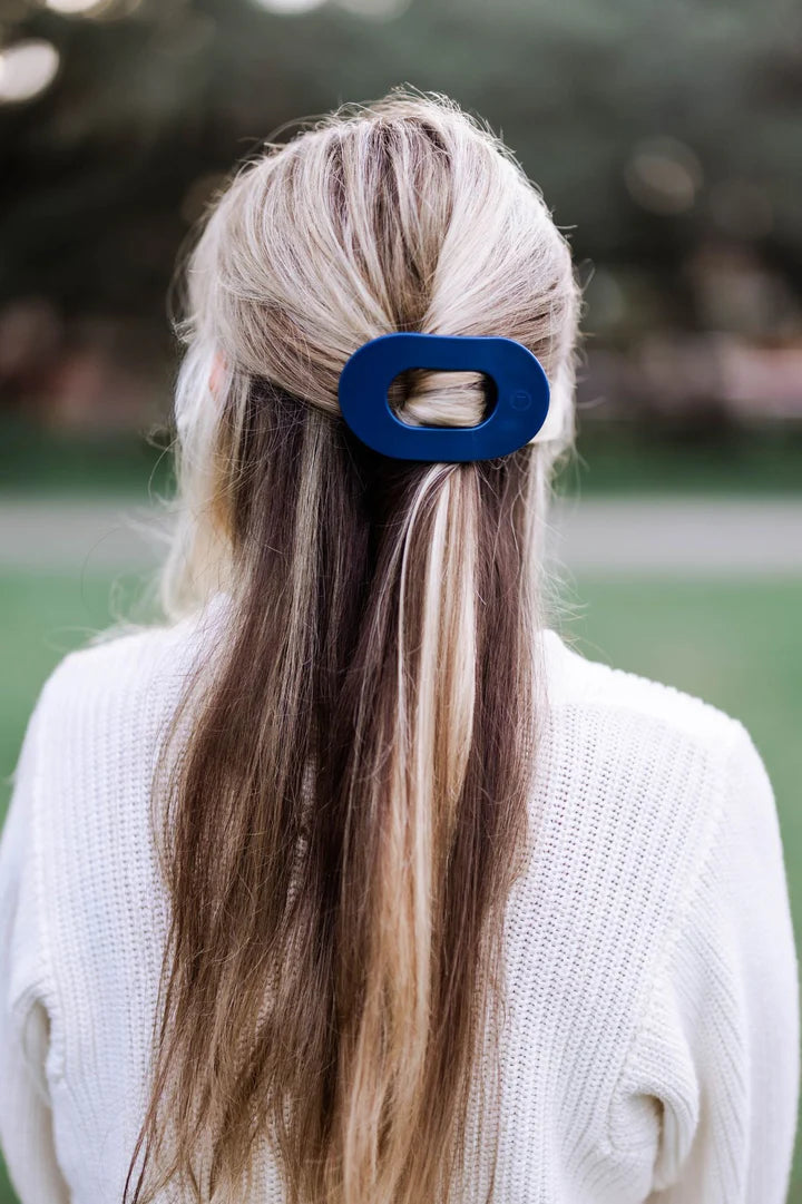 Teleties Flat Round Hair Clip - Midnight Rain