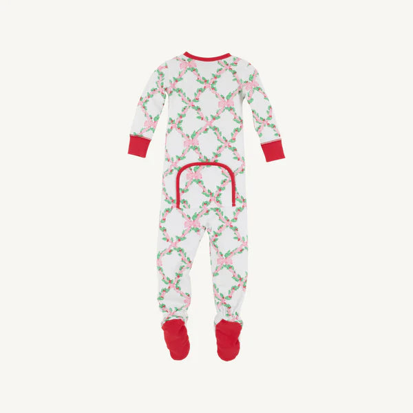 Noelle's Night Night Footed, 
TBBC Holly-Day/Richmond Red