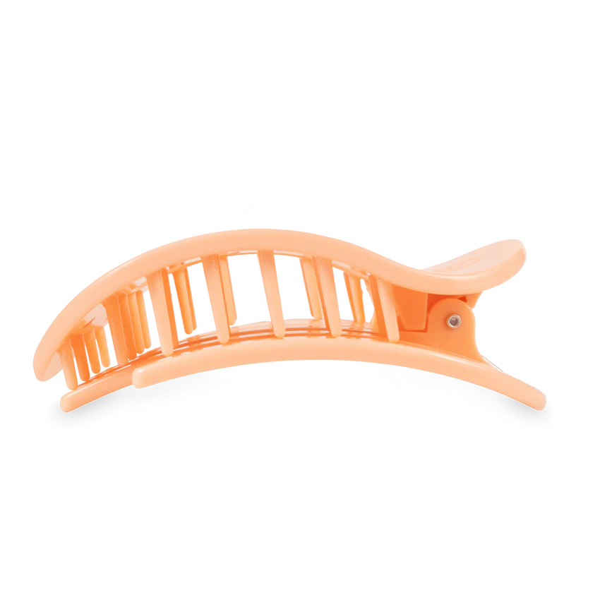 Teleties Flat Round Hair Clip - Peach Fuzz