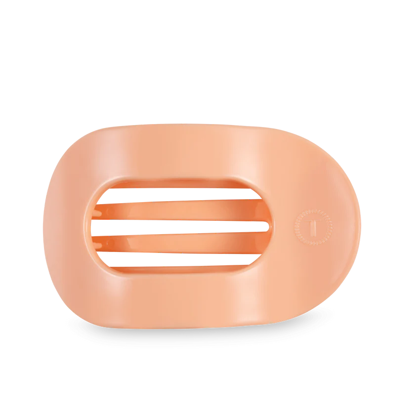 Teleties Flat Round Hair Clip - Peach Fuzz