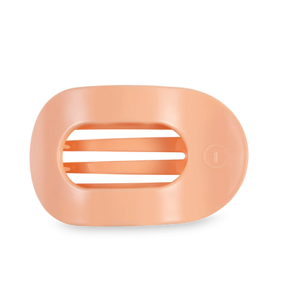 Teleties Flat Round Hair Clip - Peach Fuzz