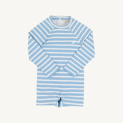 Price Pool Romper, 
Sarasota Sky Stripe