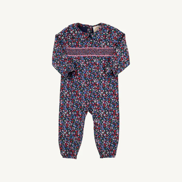 Rigsby Romper, 
Fairfax Farm Floral/Hamptons Hot Pink