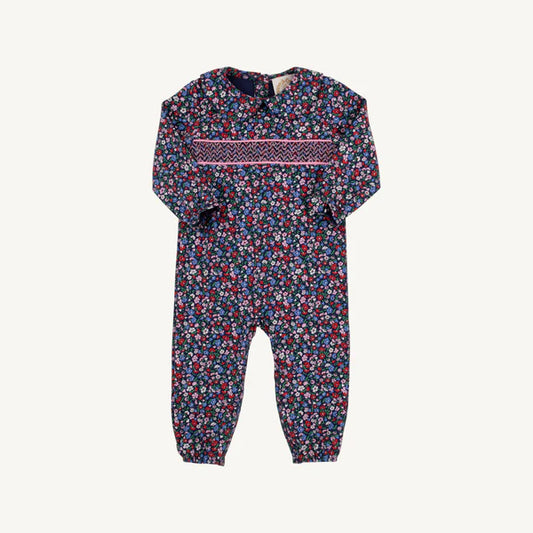 Rigsby Romper, 
Fairfax Farm Floral/Hamptons Hot Pink