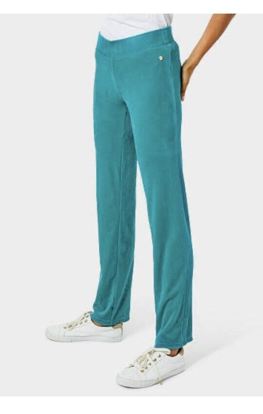 DORSEY VELOUR PANT, MALDIVES GREEN