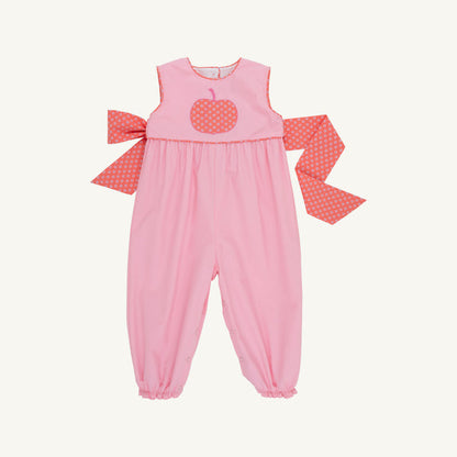 Sleeveless Rebecca Romper - Broadcloth, 
Sandpearl Pink/Mill St Manor Mini Floral