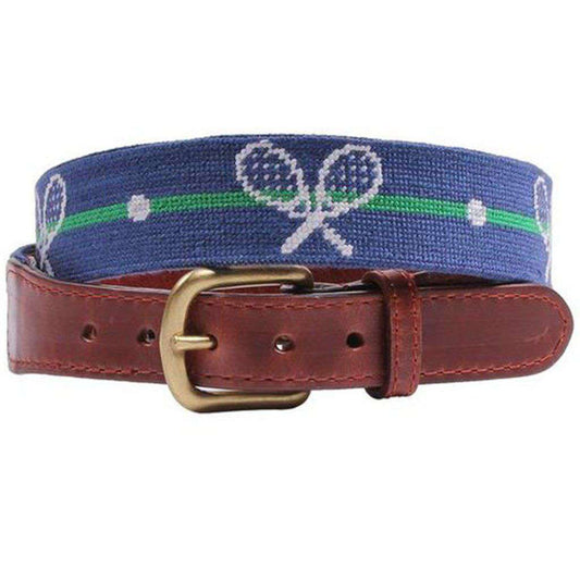 NEEDLEPOINT BELT, TENNIS