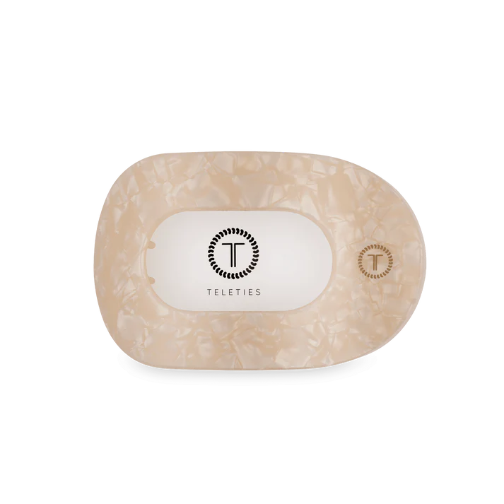 Teleties Flat Round Hair Clip - Soft Surf