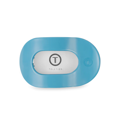 Teleties Flat Round Hair Clip - Summer Sky Blue