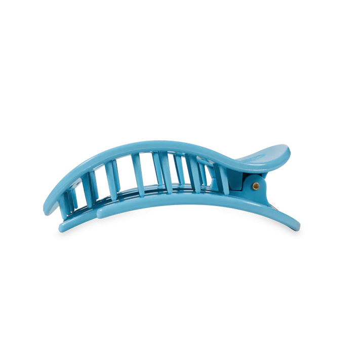 Teleties Flat Round Hair Clip - Summer Sky Blue