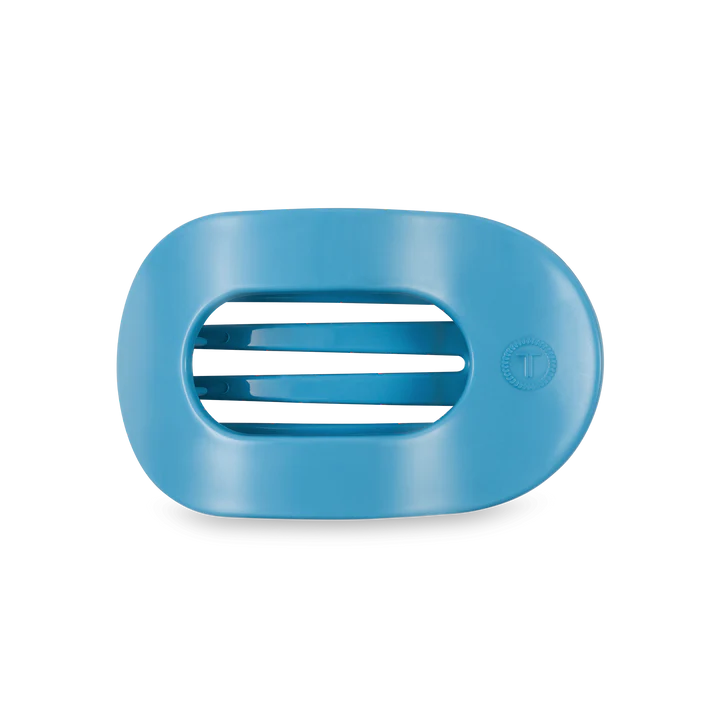 Teleties Flat Round Hair Clip - Summer Sky Blue