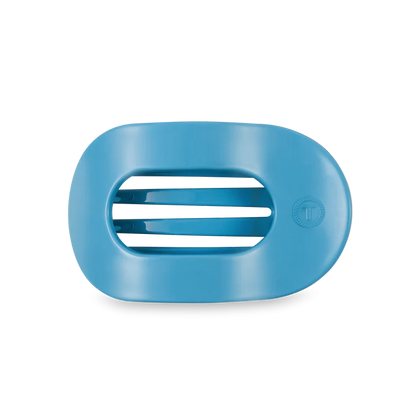Teleties Flat Round Hair Clip - Summer Sky Blue