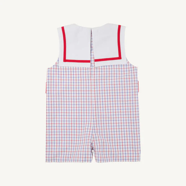 Townes Top Sail Jon Jon - Woven Yarn, 
Lake Powell Plaid/Worth Ave White