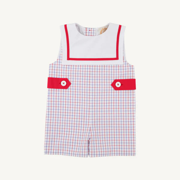Townes Top Sail Jon Jon - Woven Yarn, 
Lake Powell Plaid/Worth Ave White