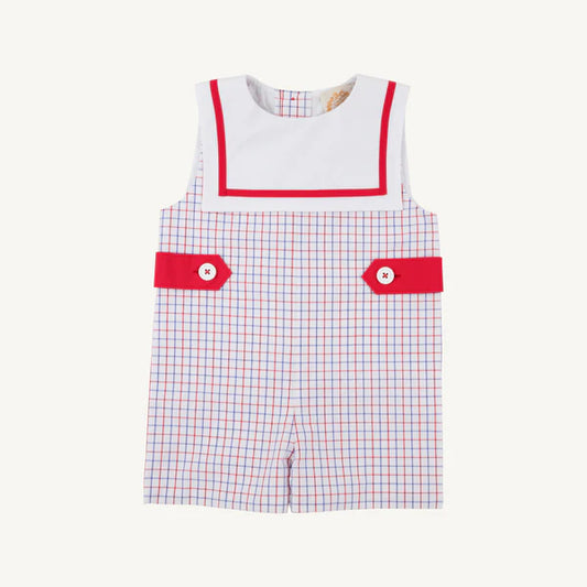 Townes Top Sail Jon Jon - Woven Yarn, 
Lake Powell Plaid/Worth Ave White