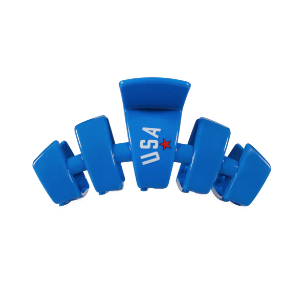 Teleties Classic Hair Clip - USA Blue